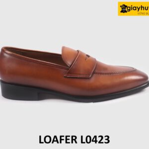 Giày lười nam trẻ trung màu bò loafer L0423 001