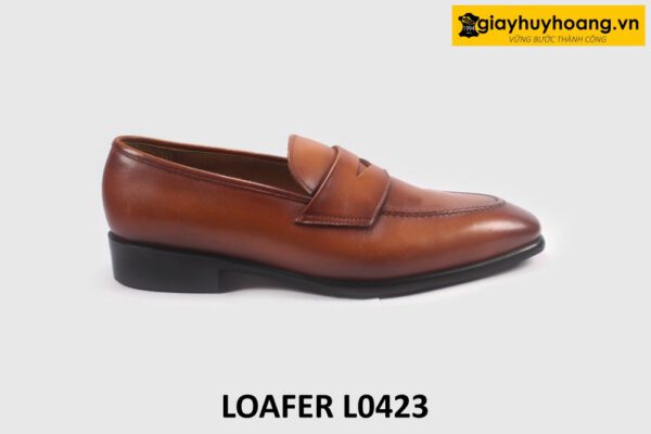 Giày lười nam trẻ trung màu bò loafer L0423 001