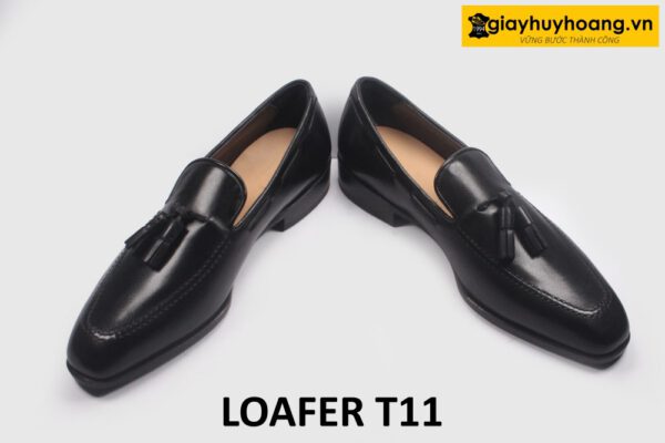 Giày lười nam trẻ trung mũi vuông có chuông loafer T11 004