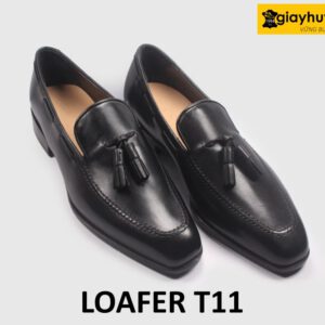Giày lười nam trẻ trung mũi vuông có chuông loafer T11 003