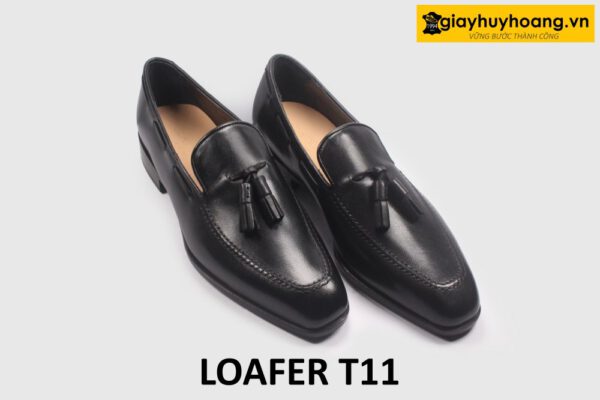 Giày lười nam trẻ trung mũi vuông có chuông loafer T11 003