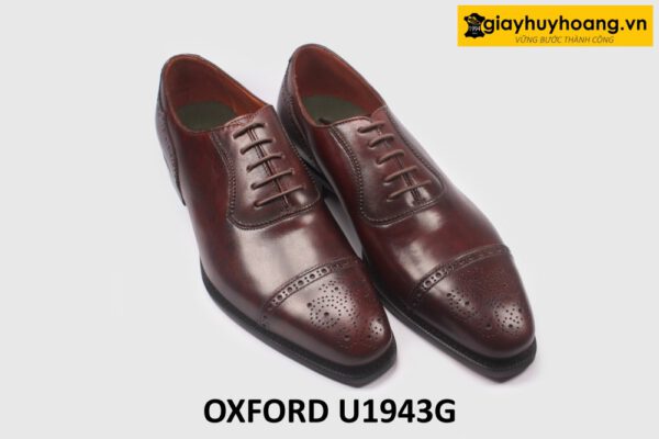 Giày da nam đế da goodyear cao cấp Oxford U1943G 003
