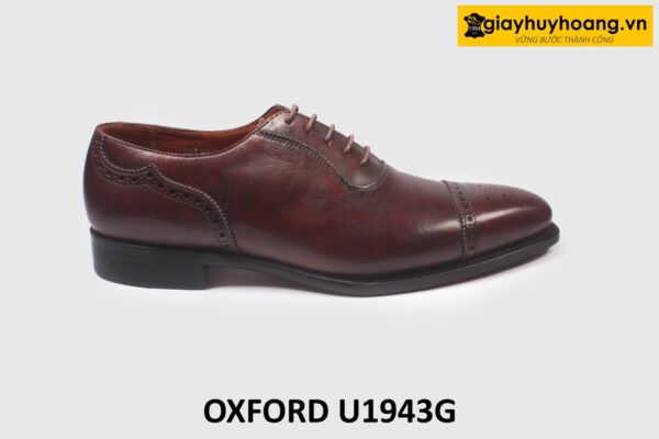 Giày da nam đế da goodyear cao cấp Oxford U1943G 001