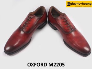 Giày tây oxford nam màu đỏ đô M2205 004