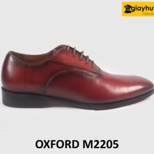 Giày tây oxford nam màu đỏ đô M2205 001
