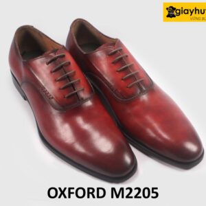 Giày tây oxford nam màu đỏ đô M2205 003