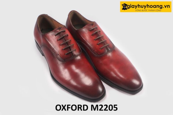 Giày tây oxford nam màu đỏ đô M2205 003