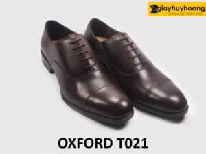 Giày da oxford nam công sở màu nâu cao cấp T021 003