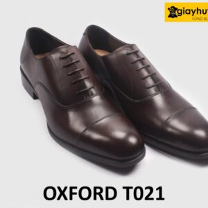 Giày da oxford nam công sở màu nâu cao cấp T021 003
