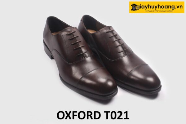 Giày da oxford nam công sở màu nâu cao cấp T021 003