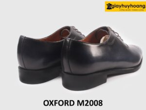 Giày da nam Oxford màu xanh navy patina M2008 003