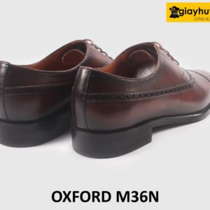 Giày da nam đóng thủ công màu nâu Oxford M36N 005