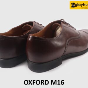 Giày tây oxford da nam màu nâu đậm M16 006
