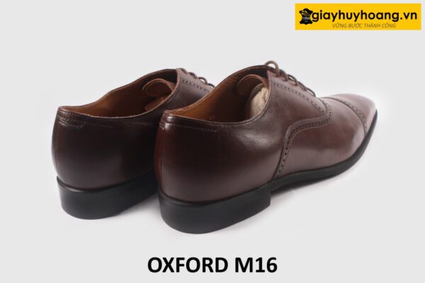 Giày tây oxford da nam màu nâu đậm M16 006