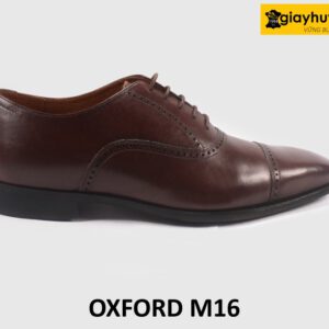 Giày tây oxford da nam màu nâu đậm M16 001