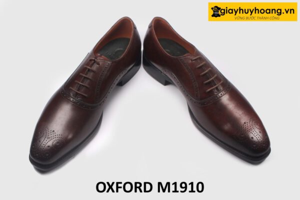 Giày nam Oxford màu nâu công sở M1910 005