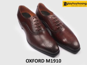 Giày nam Oxford màu nâu công sở M1910 003