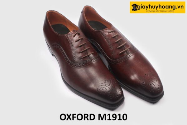 Giày nam Oxford màu nâu công sở M1910 003