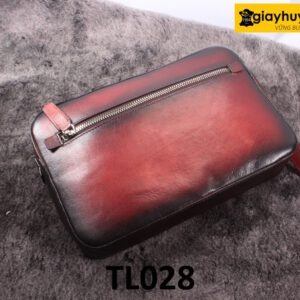 Ví cầm tay nam đựng tiền điện thoại đỏ đô TL028 003