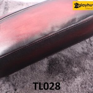 Ví cầm tay nam đựng tiền điện thoại đỏ đô TL028 002