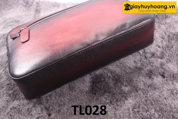 Ví cầm tay nam đựng tiền điện thoại đỏ đô TL028 002