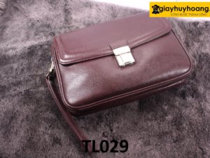 Ví cầm tay da vân hạt nam TL029 001