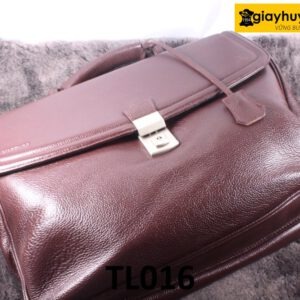 Túi ví cầm tay nam vân hạt màu đỏ đô TL016 001