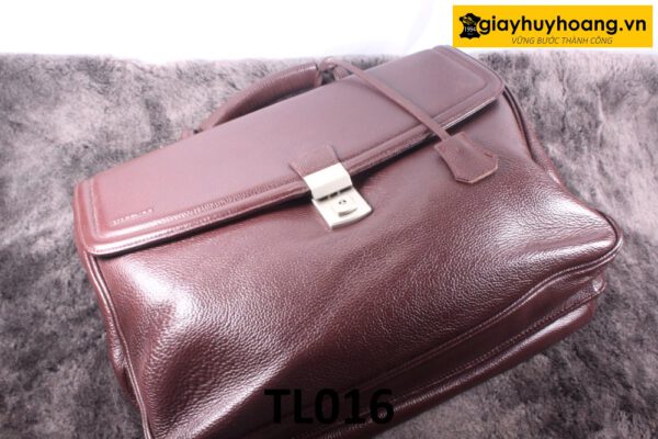 Túi ví cầm tay nam vân hạt màu đỏ đô TL016 001