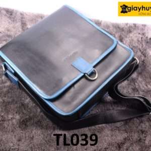 Túi đeo chéo nam đen viền xanh TL039 001