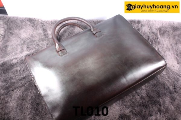 Túi xách nam công sở da trơn màu nâu TL010 001