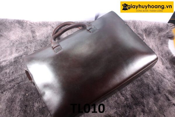 Túi xách nam công sở da trơn màu nâu TL010 002