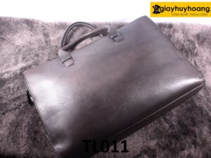 Túi xách nam công sở da hạt màu nâu TL011 01