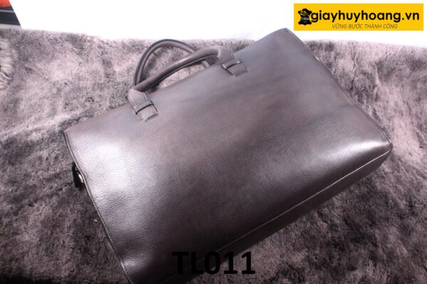Túi xách nam công sở da hạt màu nâu TL011 01
