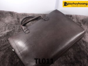 Túi xách nam công sở da hạt màu nâu TL011 02