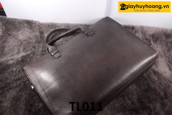 Túi xách nam công sở da hạt màu nâu TL011 02