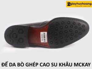 Mẫu đế da bò ghép cao su khâu đế mckay trên giày tây nam marengo