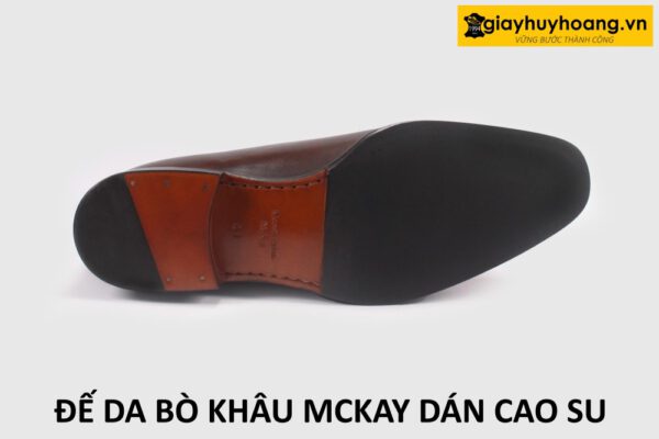 mẫu đế da bò dán cao su chống trượt cao cấp giày da nam giayhuyhoangvn