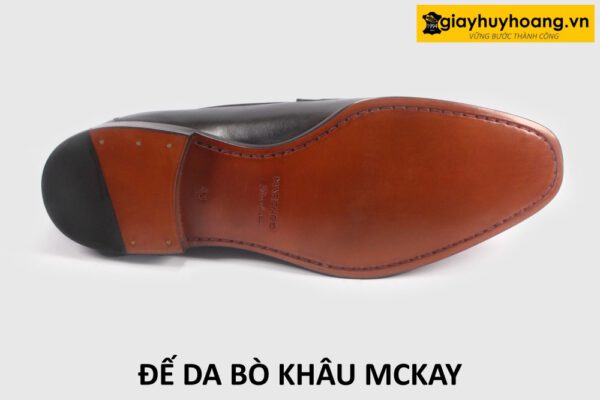 Mẫu đế da bò khâu đế mckay giày tây nam thủ công cao cấp huy hoàng