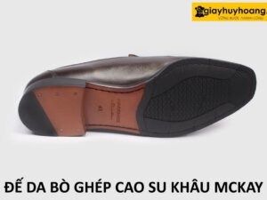 mẫu đế da bò ghép cao su khâu đế mckay blake giày da nam cao cấp