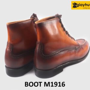 Giày da cổ cao nam Boot đế da bò khâu Goodyear M1916 0015