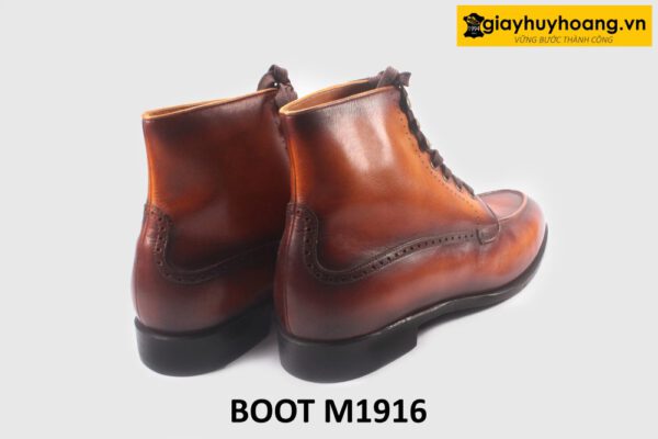 Giày da cổ cao nam Boot đế da bò khâu Goodyear M1916 0015
