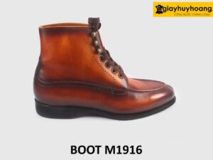 Giày da cổ cao nam Boot đế da bò khâu Goodyear M1916 0011