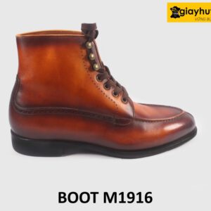 Giày da cổ cao nam Boot đế da bò khâu Goodyear M1916 0011