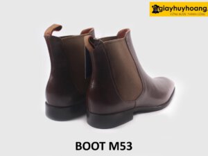 Giày boot da nam cổ cao chelsea đế cao su M53 005