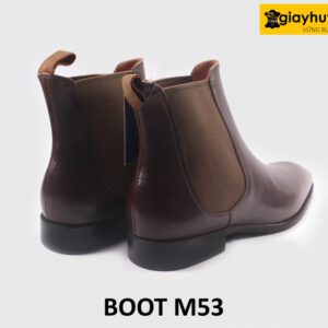 Giày boot da nam cổ cao chelsea đế cao su M53 005
