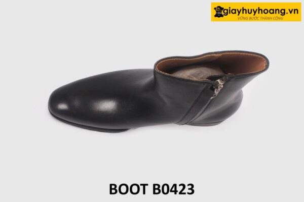 Giày boot khóa kéo da nam cổ cao thời trang B0423 002