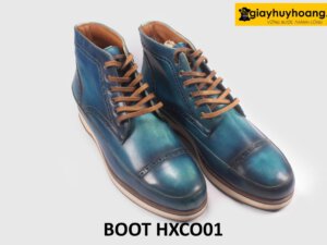 Giày boot buộc dây nam đế cao su HXCO01 003