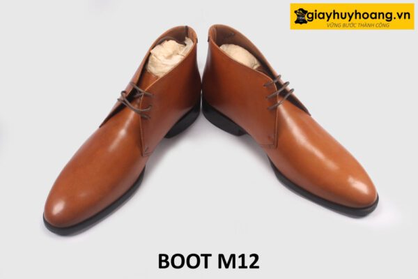 Giày Chukka Boot nam màu bò cổ lửng M12 003