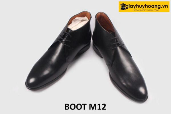 Giày da nam cổ thấp đế khâu chỉ Chukka Boot M12 003