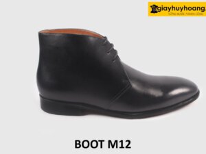 Giày da nam cổ thấp đế khâu chỉ Chukka Boot M12 001